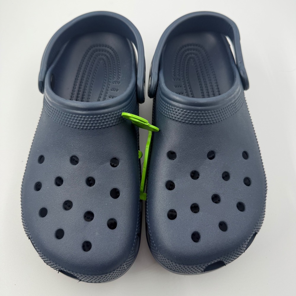 Crocs Classic Clogs Navy Blue Mens 7 Womens 9 Unisex Comfort Shoes